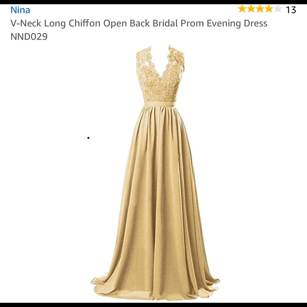Long chiffon Formal prom or bridesmaids dress